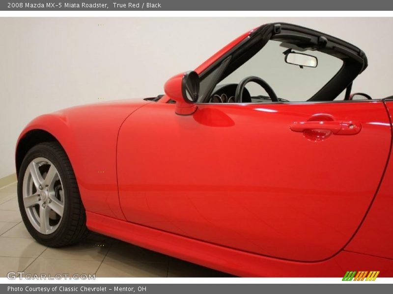 True Red / Black 2008 Mazda MX-5 Miata Roadster