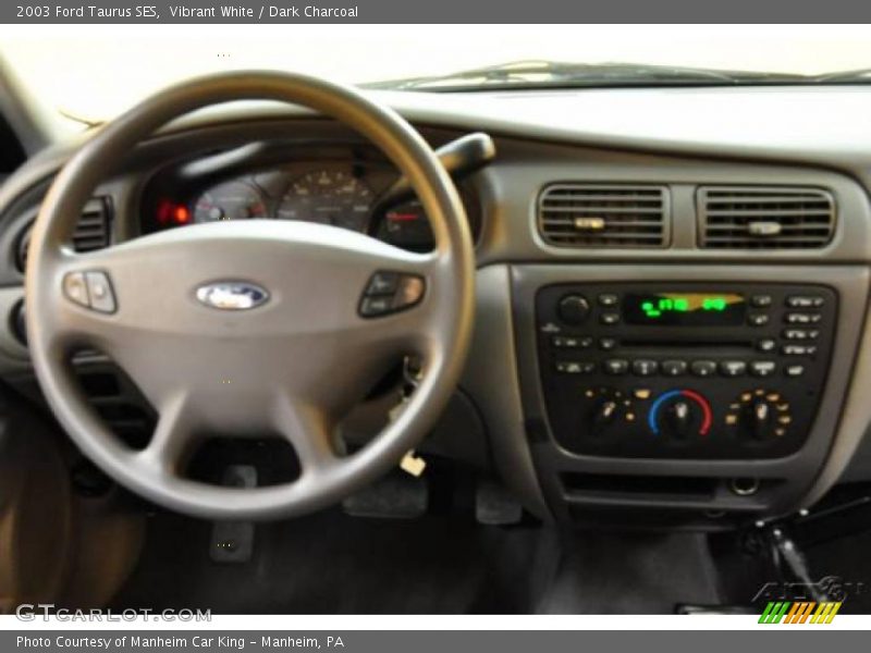 Vibrant White / Dark Charcoal 2003 Ford Taurus SES