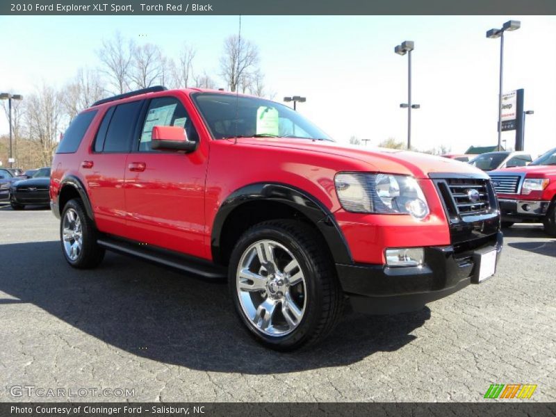 Torch Red / Black 2010 Ford Explorer XLT Sport