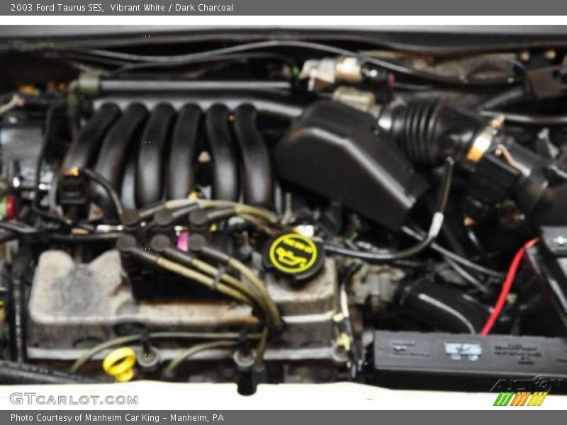 Vibrant White / Dark Charcoal 2003 Ford Taurus SES