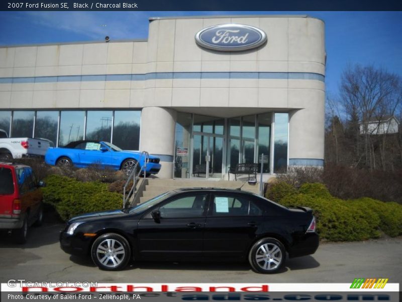 Black / Charcoal Black 2007 Ford Fusion SE