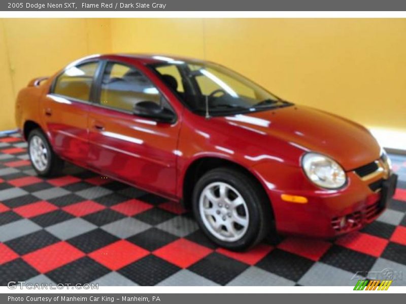 Flame Red / Dark Slate Gray 2005 Dodge Neon SXT