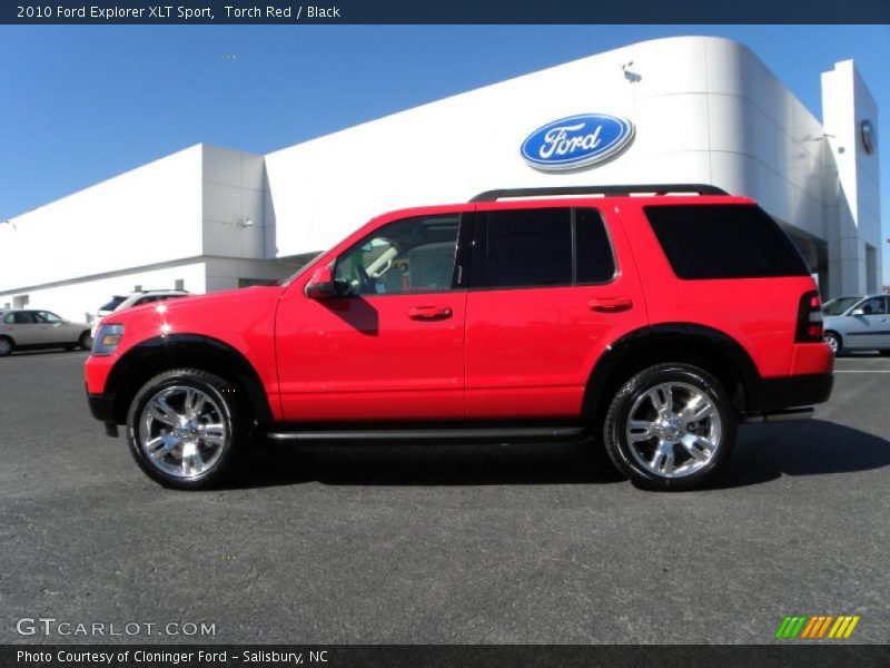 Torch Red / Black 2010 Ford Explorer XLT Sport