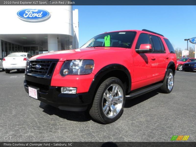 Torch Red / Black 2010 Ford Explorer XLT Sport