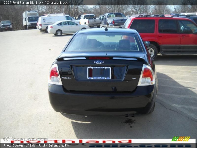 Black / Charcoal Black 2007 Ford Fusion SE
