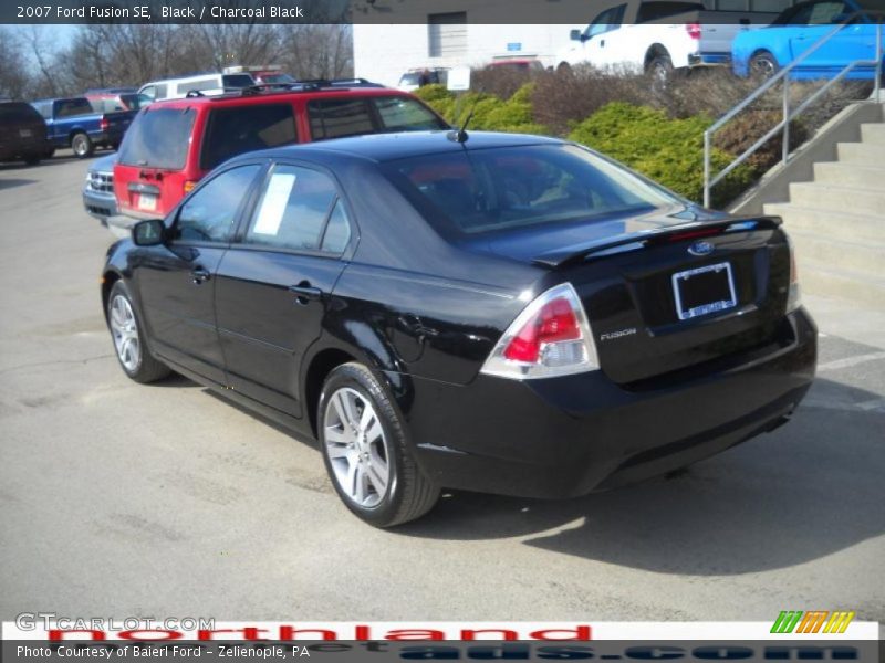 Black / Charcoal Black 2007 Ford Fusion SE