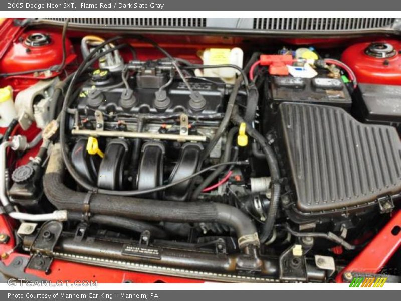 Flame Red / Dark Slate Gray 2005 Dodge Neon SXT