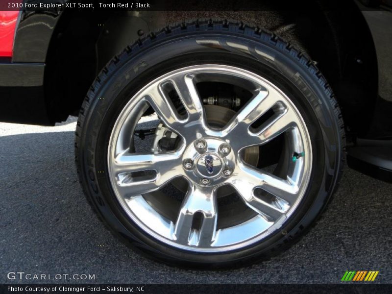Torch Red / Black 2010 Ford Explorer XLT Sport