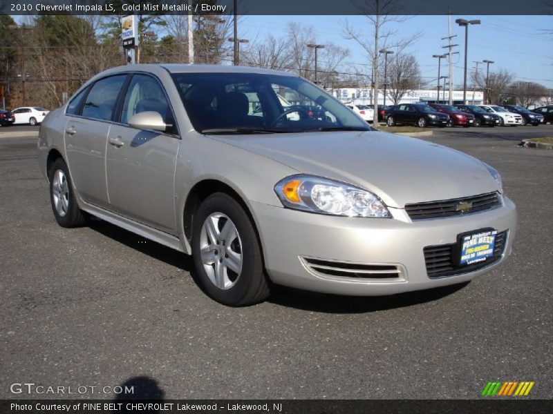 Gold Mist Metallic / Ebony 2010 Chevrolet Impala LS