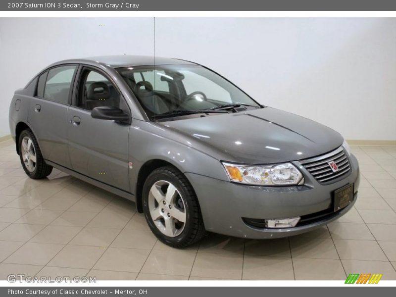 Storm Gray / Gray 2007 Saturn ION 3 Sedan