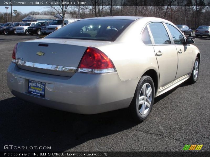 Gold Mist Metallic / Ebony 2010 Chevrolet Impala LS