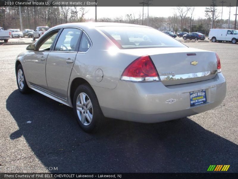 Gold Mist Metallic / Ebony 2010 Chevrolet Impala LS