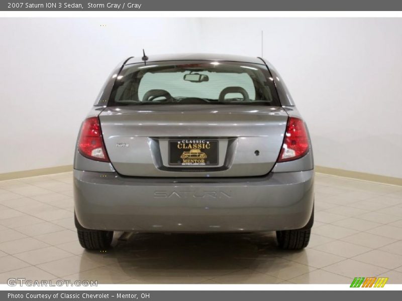 Storm Gray / Gray 2007 Saturn ION 3 Sedan