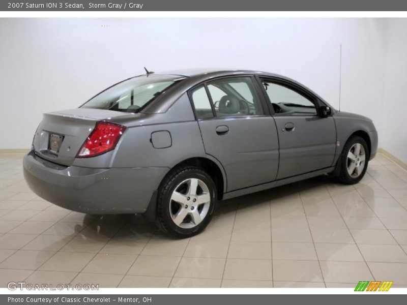 Storm Gray / Gray 2007 Saturn ION 3 Sedan