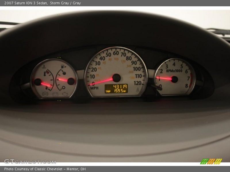 Storm Gray / Gray 2007 Saturn ION 3 Sedan
