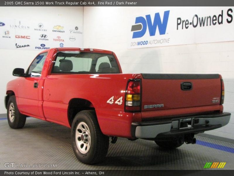 Fire Red / Dark Pewter 2005 GMC Sierra 1500 Work Truck Regular Cab 4x4