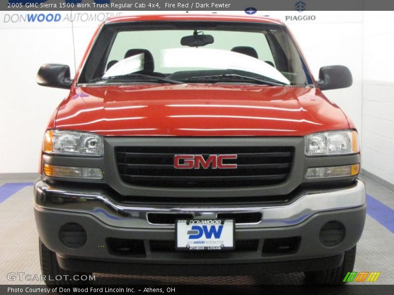 Fire Red / Dark Pewter 2005 GMC Sierra 1500 Work Truck Regular Cab 4x4