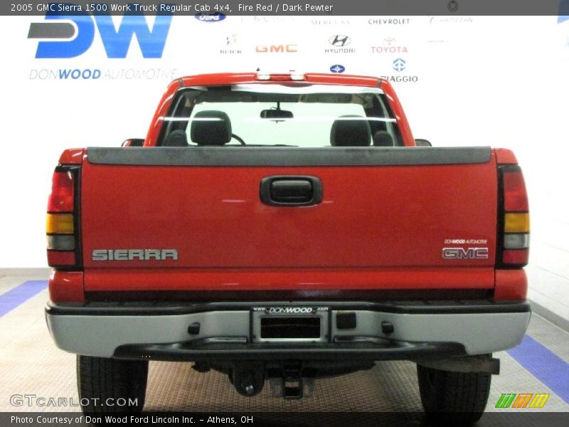 Fire Red / Dark Pewter 2005 GMC Sierra 1500 Work Truck Regular Cab 4x4
