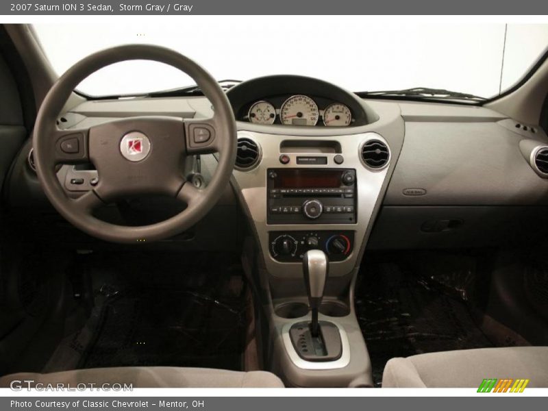 Storm Gray / Gray 2007 Saturn ION 3 Sedan