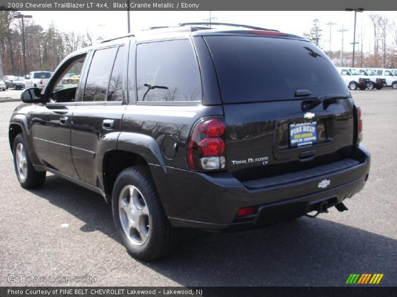 Black Granite Metallic / Ebony 2009 Chevrolet TrailBlazer LT 4x4