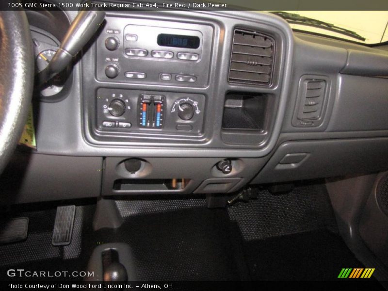 Fire Red / Dark Pewter 2005 GMC Sierra 1500 Work Truck Regular Cab 4x4