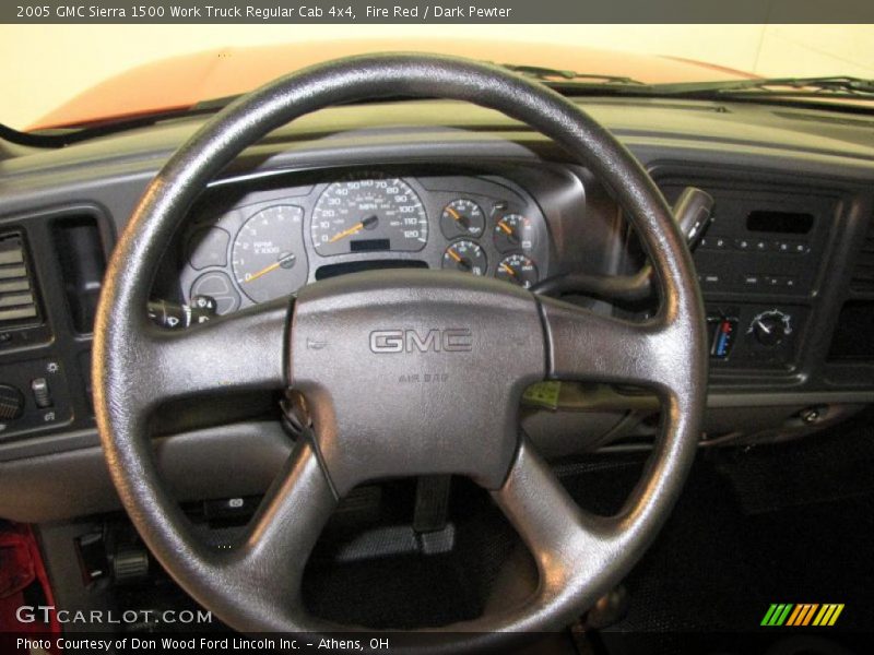 Fire Red / Dark Pewter 2005 GMC Sierra 1500 Work Truck Regular Cab 4x4