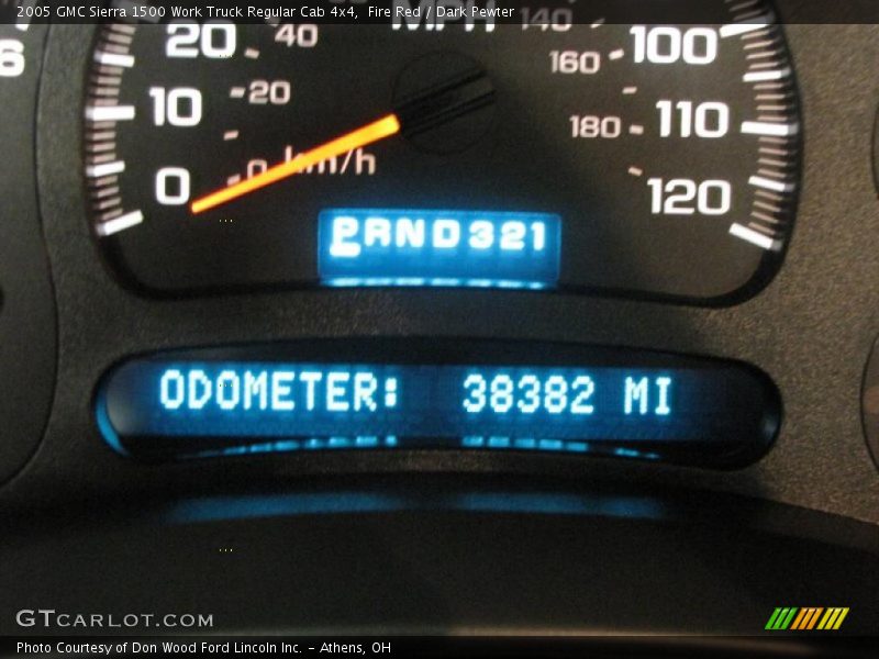 Fire Red / Dark Pewter 2005 GMC Sierra 1500 Work Truck Regular Cab 4x4