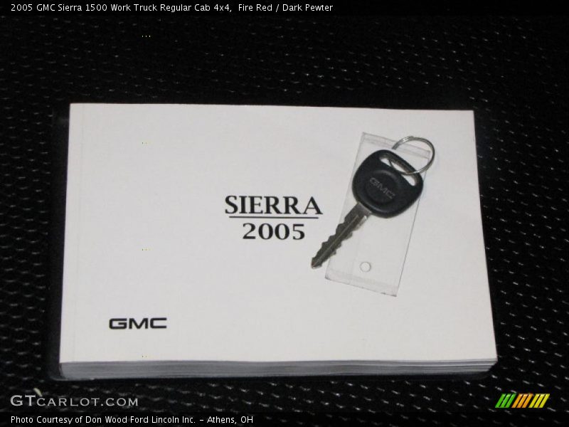 Fire Red / Dark Pewter 2005 GMC Sierra 1500 Work Truck Regular Cab 4x4