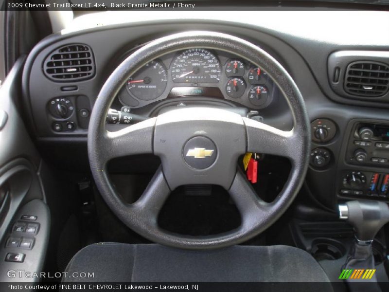 Black Granite Metallic / Ebony 2009 Chevrolet TrailBlazer LT 4x4
