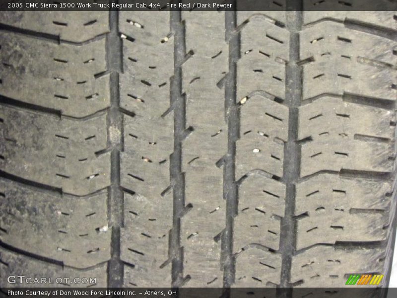 Fire Red / Dark Pewter 2005 GMC Sierra 1500 Work Truck Regular Cab 4x4