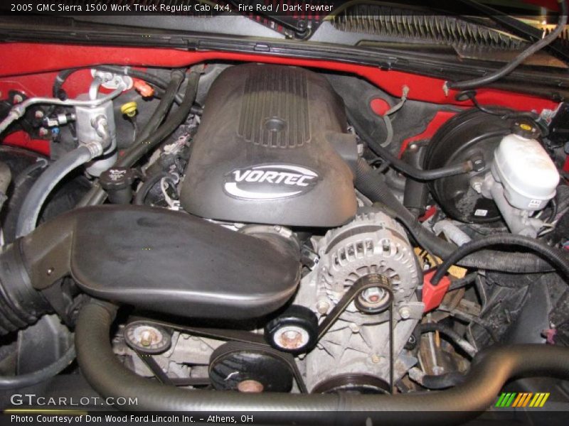 Fire Red / Dark Pewter 2005 GMC Sierra 1500 Work Truck Regular Cab 4x4