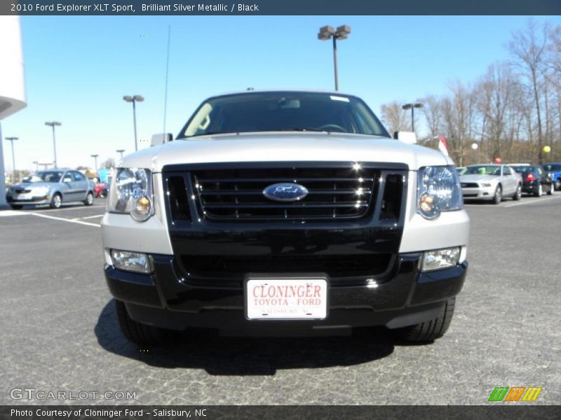 Brilliant Silver Metallic / Black 2010 Ford Explorer XLT Sport