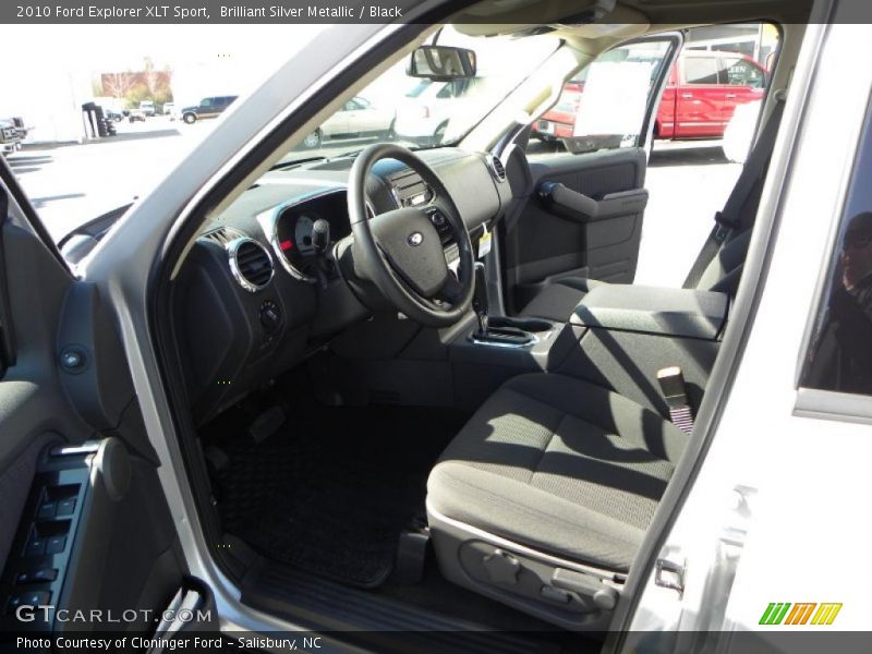 Brilliant Silver Metallic / Black 2010 Ford Explorer XLT Sport
