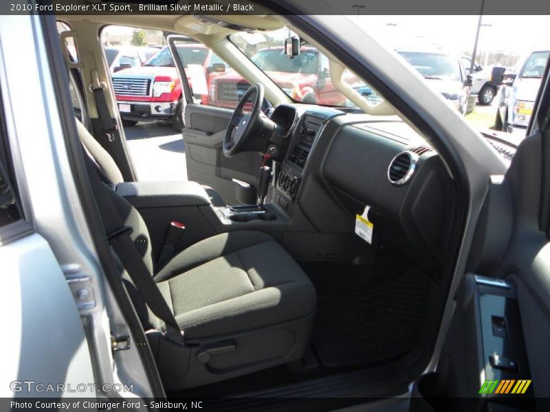 Brilliant Silver Metallic / Black 2010 Ford Explorer XLT Sport