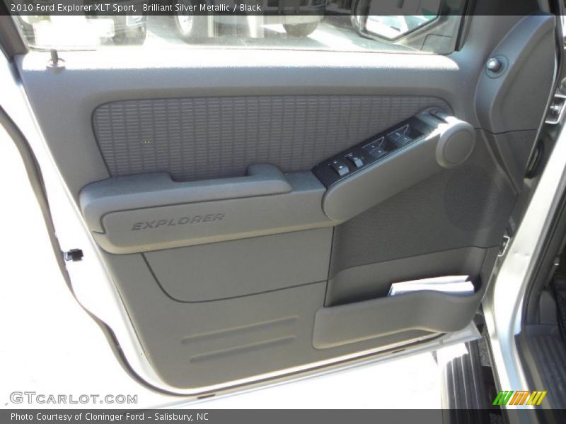 Brilliant Silver Metallic / Black 2010 Ford Explorer XLT Sport
