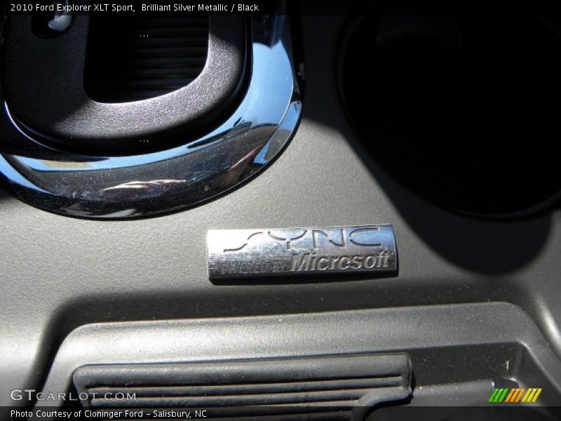 Brilliant Silver Metallic / Black 2010 Ford Explorer XLT Sport