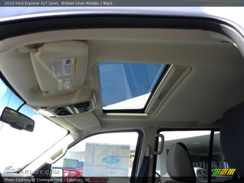 Brilliant Silver Metallic / Black 2010 Ford Explorer XLT Sport