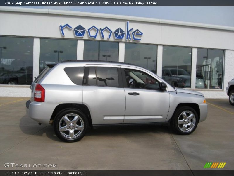 Bright Silver Metallic / Dark Slate Gray McKinley Leather 2009 Jeep Compass Limited 4x4
