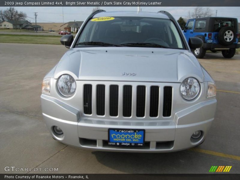 Bright Silver Metallic / Dark Slate Gray McKinley Leather 2009 Jeep Compass Limited 4x4