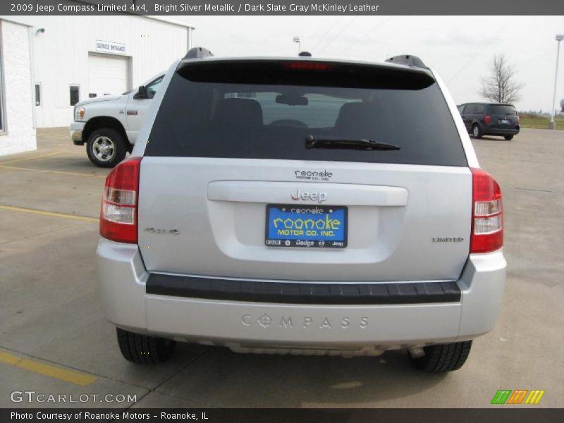 Bright Silver Metallic / Dark Slate Gray McKinley Leather 2009 Jeep Compass Limited 4x4