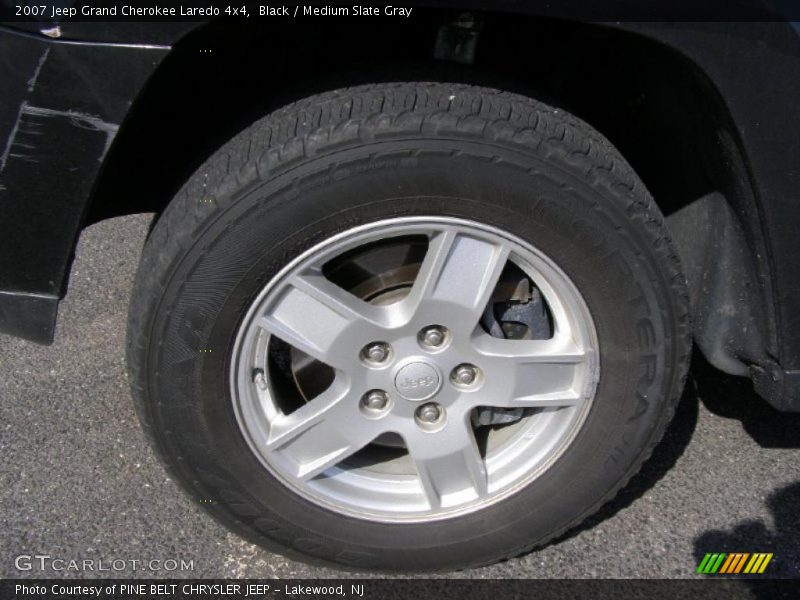Black / Medium Slate Gray 2007 Jeep Grand Cherokee Laredo 4x4