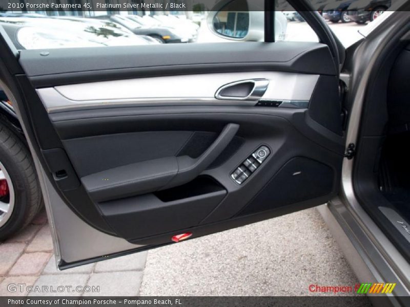 Platinum Silver Metallic / Black 2010 Porsche Panamera 4S