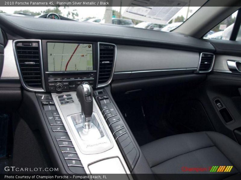 Platinum Silver Metallic / Black 2010 Porsche Panamera 4S