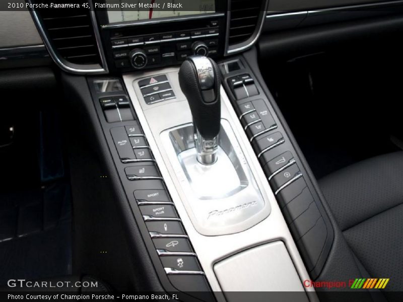 Platinum Silver Metallic / Black 2010 Porsche Panamera 4S