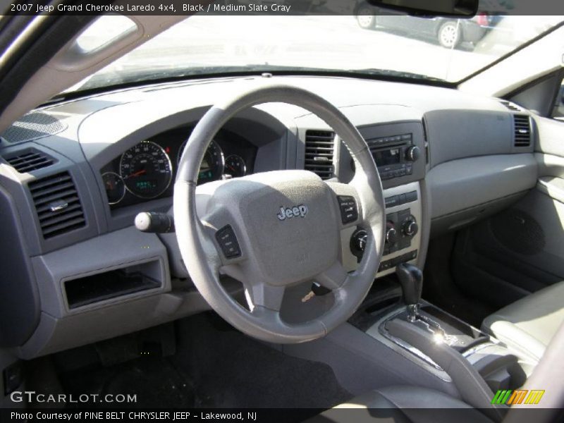Black / Medium Slate Gray 2007 Jeep Grand Cherokee Laredo 4x4
