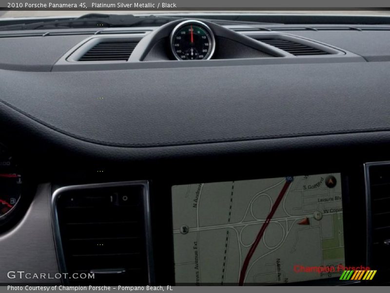 Platinum Silver Metallic / Black 2010 Porsche Panamera 4S