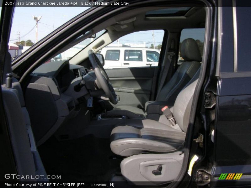 Black / Medium Slate Gray 2007 Jeep Grand Cherokee Laredo 4x4