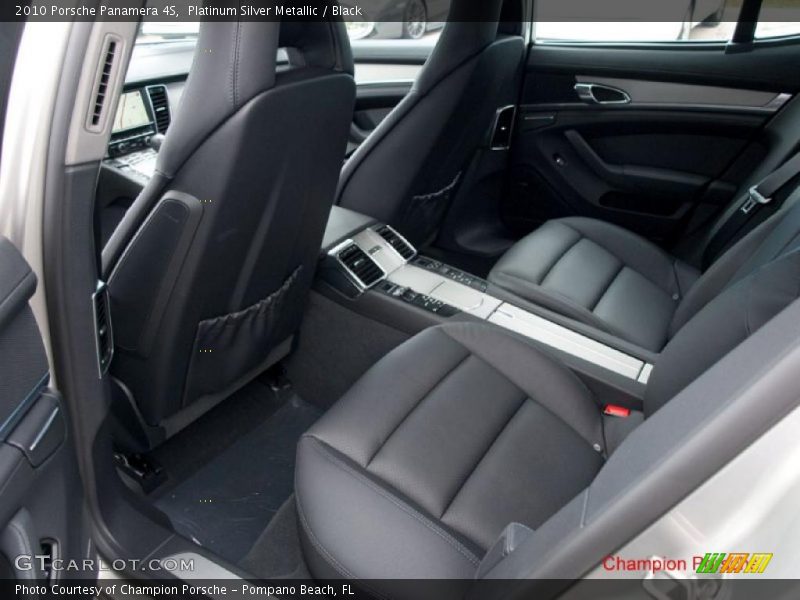 Platinum Silver Metallic / Black 2010 Porsche Panamera 4S