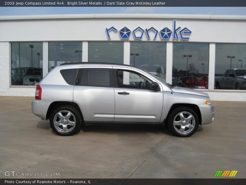 Bright Silver Metallic / Dark Slate Gray McKinley Leather 2009 Jeep Compass Limited 4x4