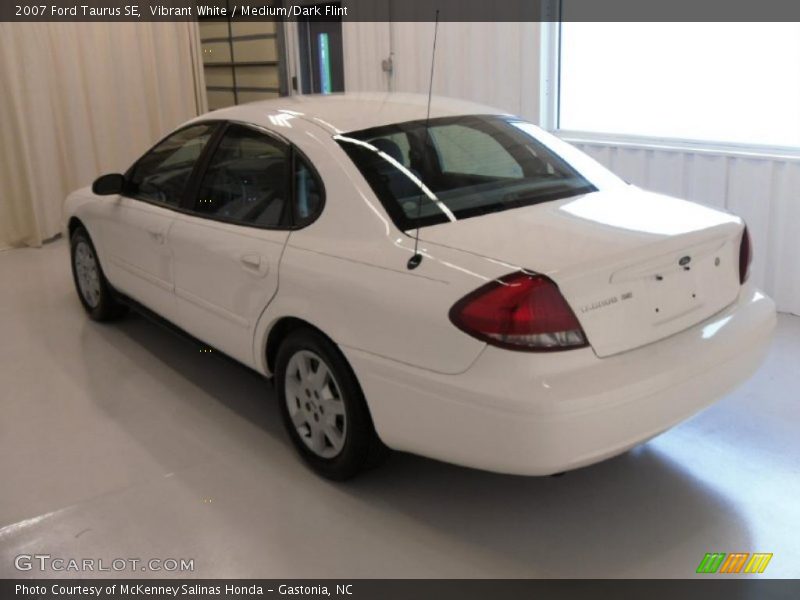 Vibrant White / Medium/Dark Flint 2007 Ford Taurus SE